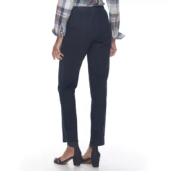 Women's Croft & Barrow® Classic Pull-On Straight Leg Pants -Croft & Barrow Shop 2924992 ALT3