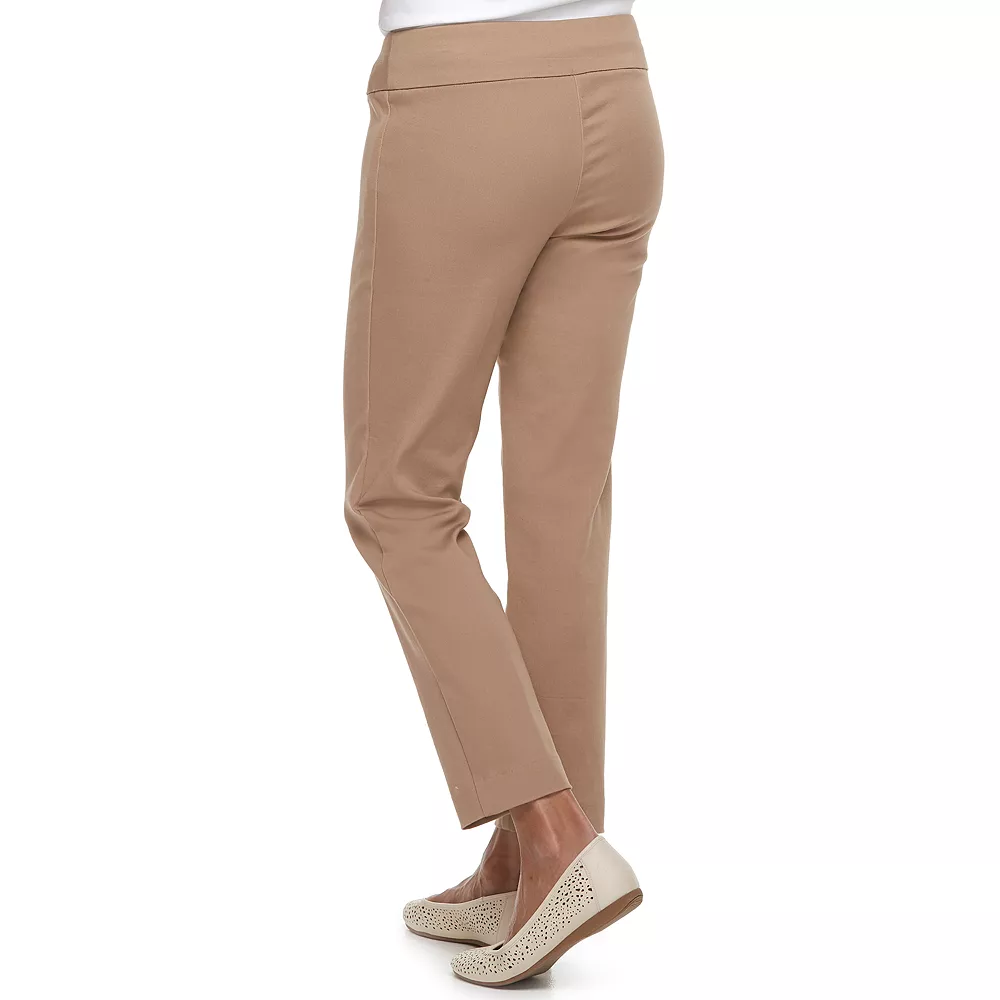 Petite Women's Croft & Barrow® Effortless Stretch Pull-On Straight-Leg Pants 2 Petite Women's Croft & Barrow® Effortless Stretch Pull-On Straight-Leg Pants - Image 2