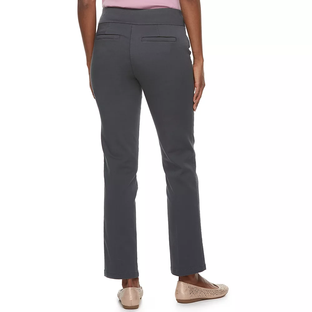 Women's Croft & Barrow® Effortless Stretch Pull-On Straight-Leg Pants 2 Women's Croft & Barrow® Effortless Stretch Pull-On Straight-Leg Pants - Image 2