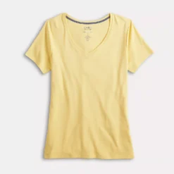 Women's Croft & Barrow® Essential V-Neck Tee -Croft & Barrow Shop 3482291 ALT5