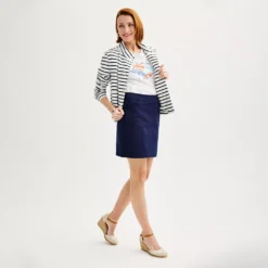 Women's Croft & Barrow® Essential Crewneck Tee -Croft & Barrow Shop 3500577 ALT4