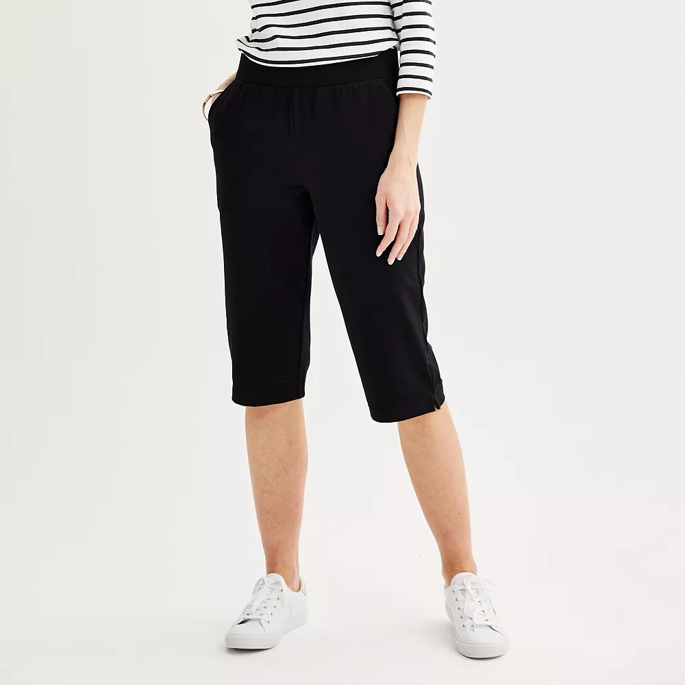 Women's Croft & Barrow® Easy Pull-On Knit Capri Pants 1 Women's Croft & Barrow® Easy Pull-On Knit Capri Pants