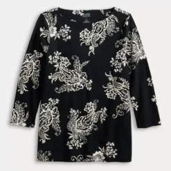 Women's Croft & Barrow® Boatneck Top -Croft & Barrow Shop 4556649 ALT5