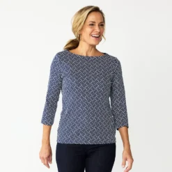 Women's Croft & Barrow® Boatneck Top