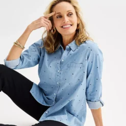 Women's Croft & Barrow® Essential Comfort Stretch Shirt 4 Women's Croft & Barrow® Essential Comfort Stretch Shirt -Croft & Barrow Shop 4676876 ALT