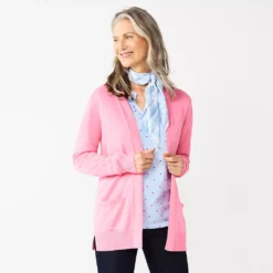 Women's Croft & Barrow® Open-Front Cardigan