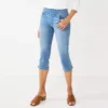 Women's Croft & Barrow® Pull-On Denim Capri
