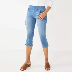 Women's Croft & Barrow® Pull-On Denim Capri