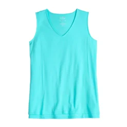 Women's Croft & Barrow® Soft V-Neck Tank -Croft & Barrow Shop 5508023 ALT5