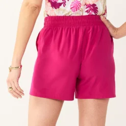 Women's Croft & Barrow® Classic Comfort Collection Drawstring Shorts -Croft & Barrow Shop 5538380 ALT