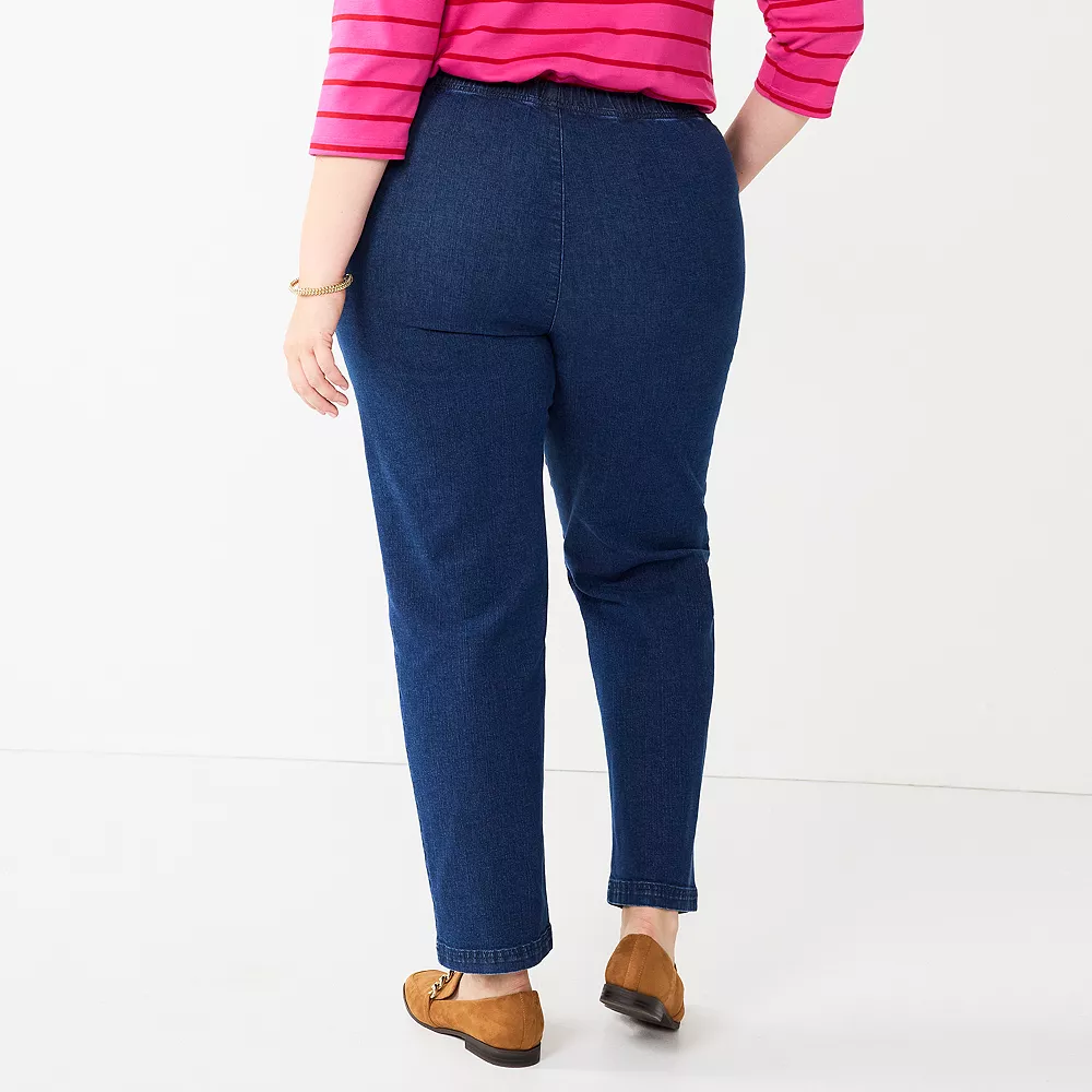 Plus Women's Croft & Barrow® Classic Pull-On Jeans 2 Plus Women's Croft & Barrow® Classic Pull-On Jeans - Image 2