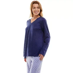 Women's Croft & Barrow® Whisperluxe Long Sleeve Pajama Top -Croft & Barrow Shop 5597044 ALT2
