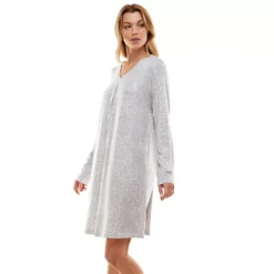 Women's Croft & Barrow® Whisperluxe Long Sleeve Sleepshirt 6 Women's Croft & Barrow® Whisperluxe Long Sleeve Sleepshirt -Croft & Barrow Shop 5597048 ALT2