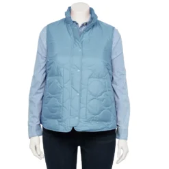 Plus Size Croft & Barrow® Quilted Vest