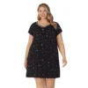 Plus Size Croft & Barrow® Cozy Short Sleeve Smocked Nightgown
