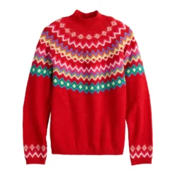 Women's Croft & Barrow® Puff-Sleeve Bobble Sweater -Croft & Barrow Shop 5655746 ALT5