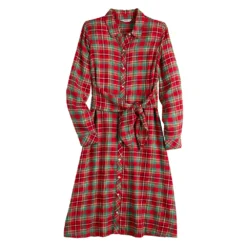 Women's Croft & Barrow® Knot-Waist Shirt Dress -Croft & Barrow Shop 5700435 ALT5