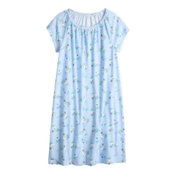Women's Croft & Barrow® Short Sleeve Cotton Nightgown -Croft & Barrow Shop 5708274 ALT5