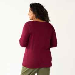 Plus Size Croft & Barrow® Holiday Motif Graphic Tee -Croft & Barrow Shop 5726116 ALT