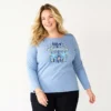 Plus Size Croft & Barrow® Holiday Motif Graphic Tee