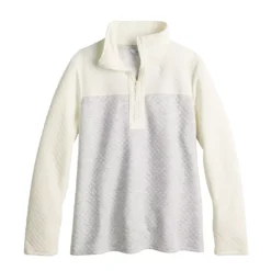 Women's Croft & Barrow® Quilted Quarter-Zip Top -Croft & Barrow Shop 5775880 ALT5